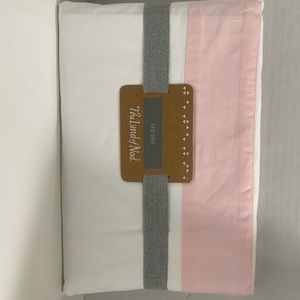 The Land of Nod crib skirt, cotton, cloud skirt, New!